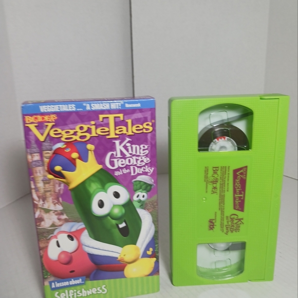 VeggieTales - King George & the Ducky (VHS, 2000) Green VHS - Picture 2 of 4